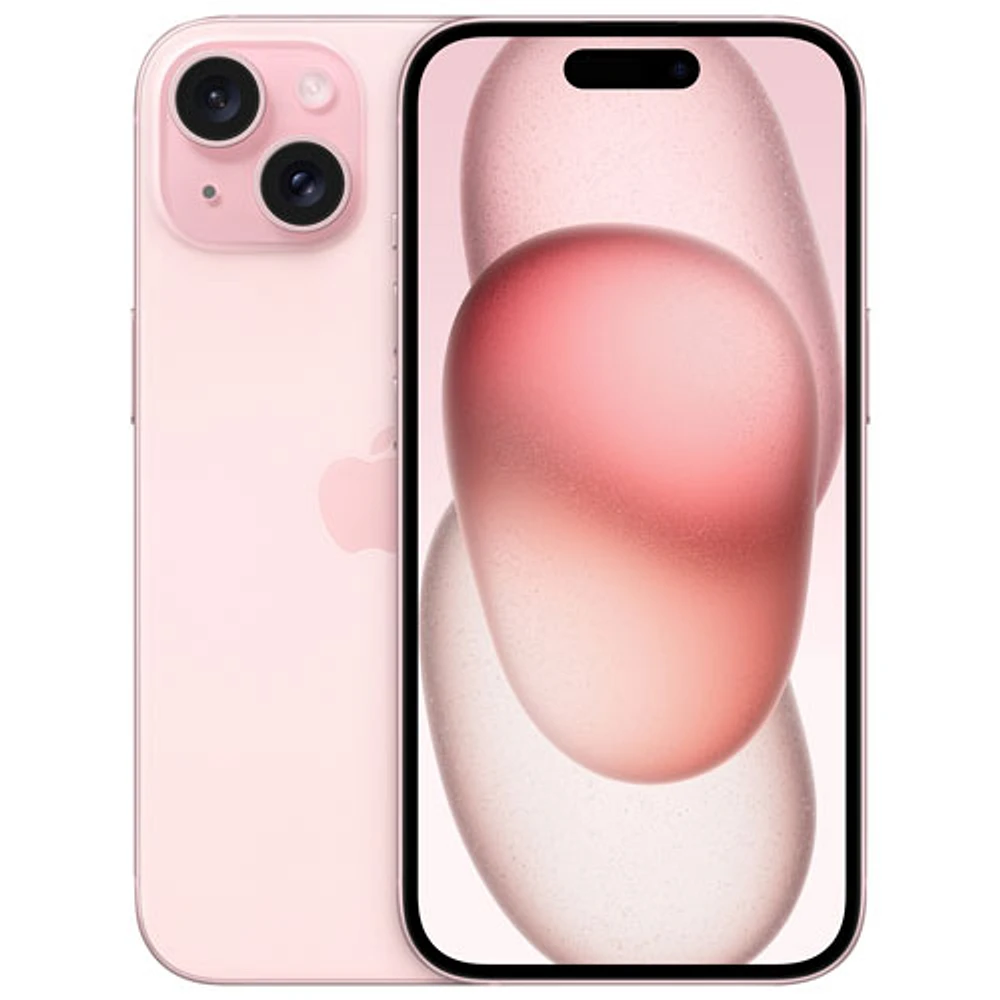 Fido Apple iPhone 15 128GB - Pink - Monthly Financing