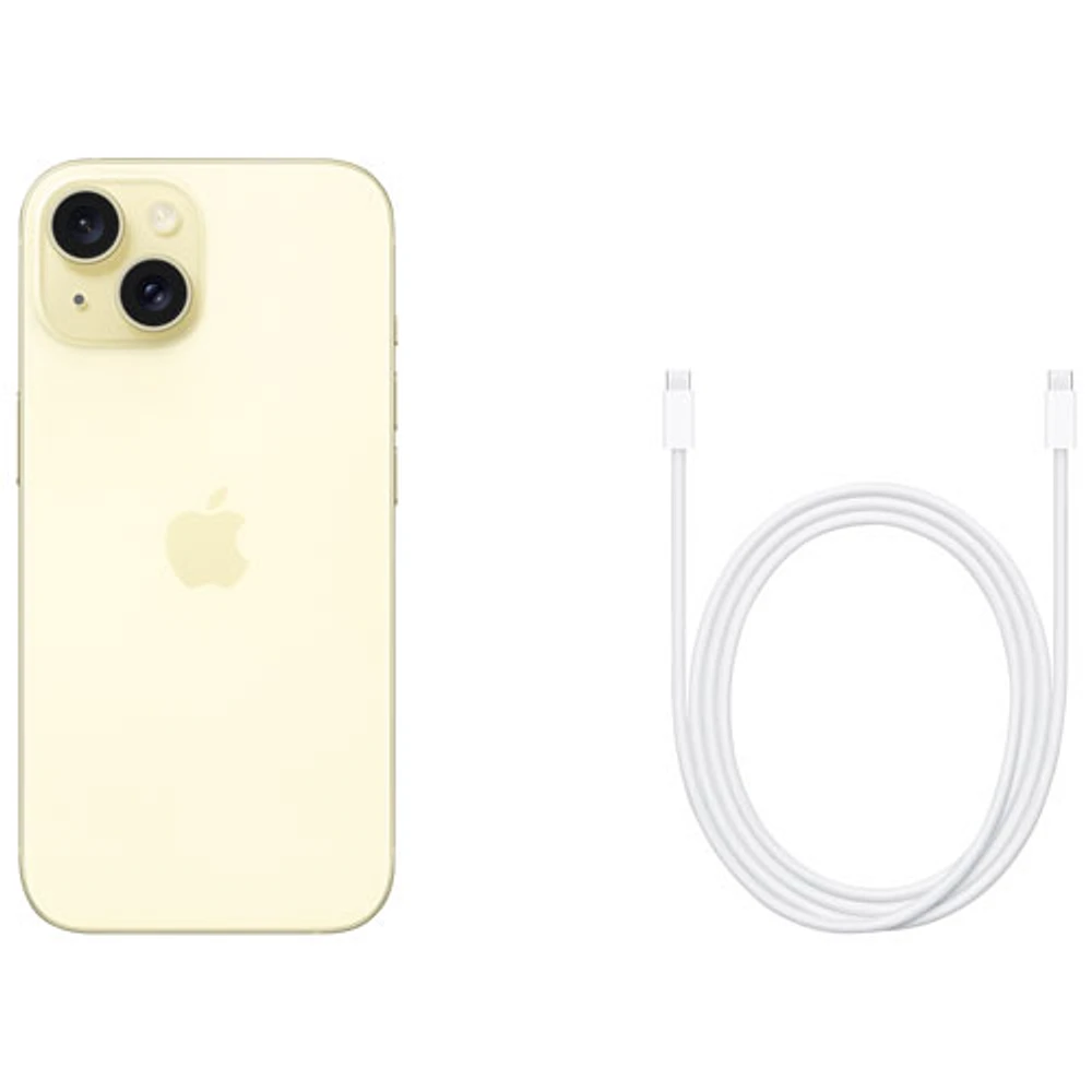 Koodo Apple iPhone 15 128GB - Yellow - Monthly Tab Payment