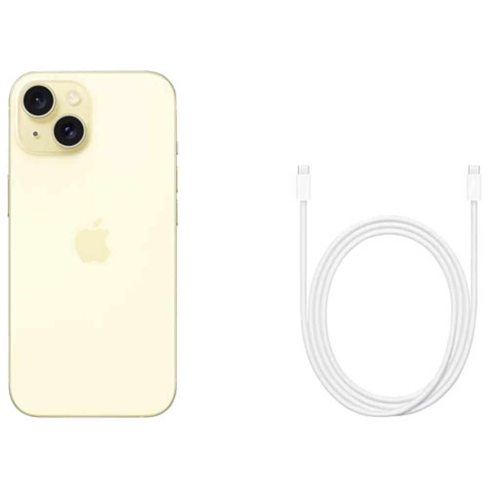 Koodo Apple iPhone 15 128GB - Yellow - Monthly Tab Payment