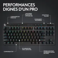Logitech G PRO X TKL LIGHTSPEED Bluetooth Backlit Mechanical Clicky Gaming Keyboard