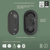 Logitech Pebble 2 Bluetooth Optical Ergonomic Keyboard & Mouse Combo for Mac - Black