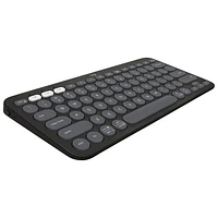 Clavier sans fil mince K380s sans pavé numérique de Logitech avec raccourcis personnalisables - Graphite tonal