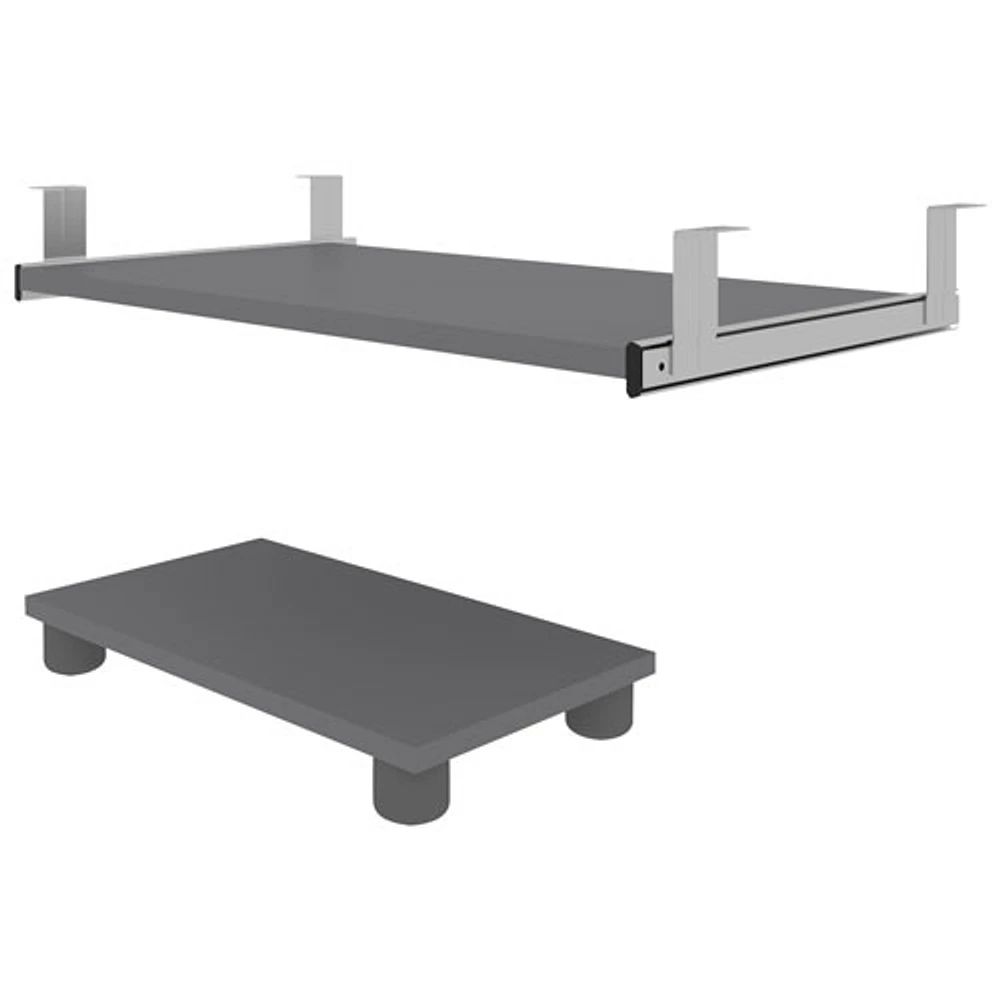 Plateau pour clavier et support pour processeur Prestige+ de Bestar - Ardoise