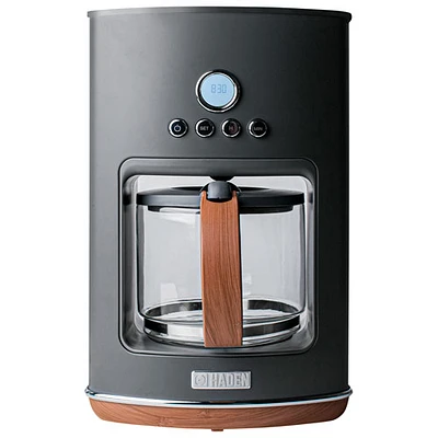 Cafetière à filtre programmable Dorchester Ultra Pebble de Haden - 10 tasses - Gris