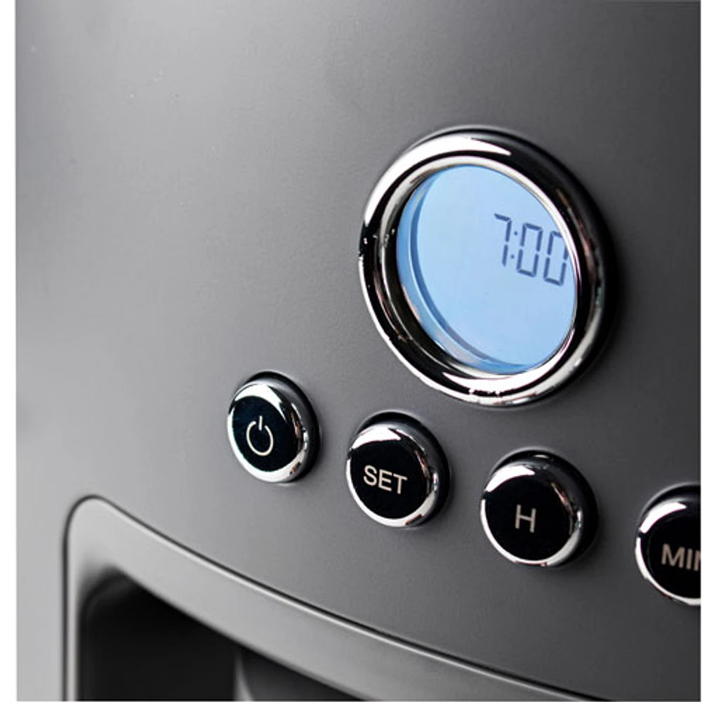 Haden Dorchester Ultra Pebble Programmable Drip Coffee Maker - 10-Cup - Grey