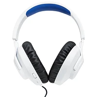 JBL Quantum 100P Gaming Headset - White/Blue