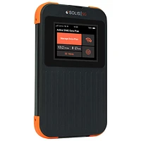 Point d'accès Wi-Fi mobile Solis 5G de SIMO avec données à vie - Noir/Orange