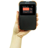Point d'accès Wi-Fi mobile Solis 5G de SIMO avec données à vie - Noir/Orange