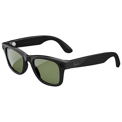 Lunettes Wayfarer Ray-Ban | Meta avec IA, photo, vidéo, audio et messagerie - Noir brillant/Vert G-15