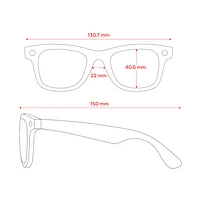 Ray-Ban | Meta Wayfarer Glasses with AI, Photo, Video, Audio & Messaging - Shiny Black/G-15 Green