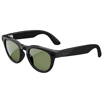 Lunettes Headliner Ray-Ban | Meta avec IA, photo, vidéo, audio et messagerie - Noir brillant/Vert G-15