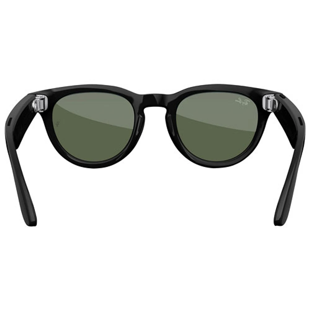 Lunettes Headliner Ray-Ban | Meta avec IA, photo, vidéo, audio et messagerie - Noir brillant/Vert G-15