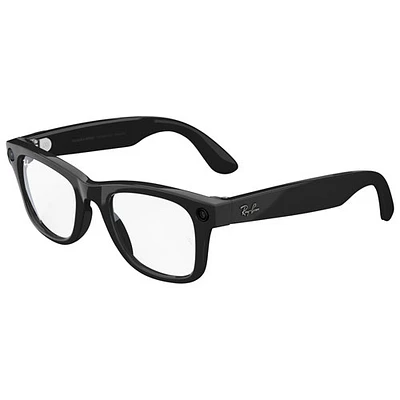 Lunettes Wayfarer de Ray-Ban/Meta avec IA, photo, vidéo, audio et messagerie - Noir brillant/Transparent