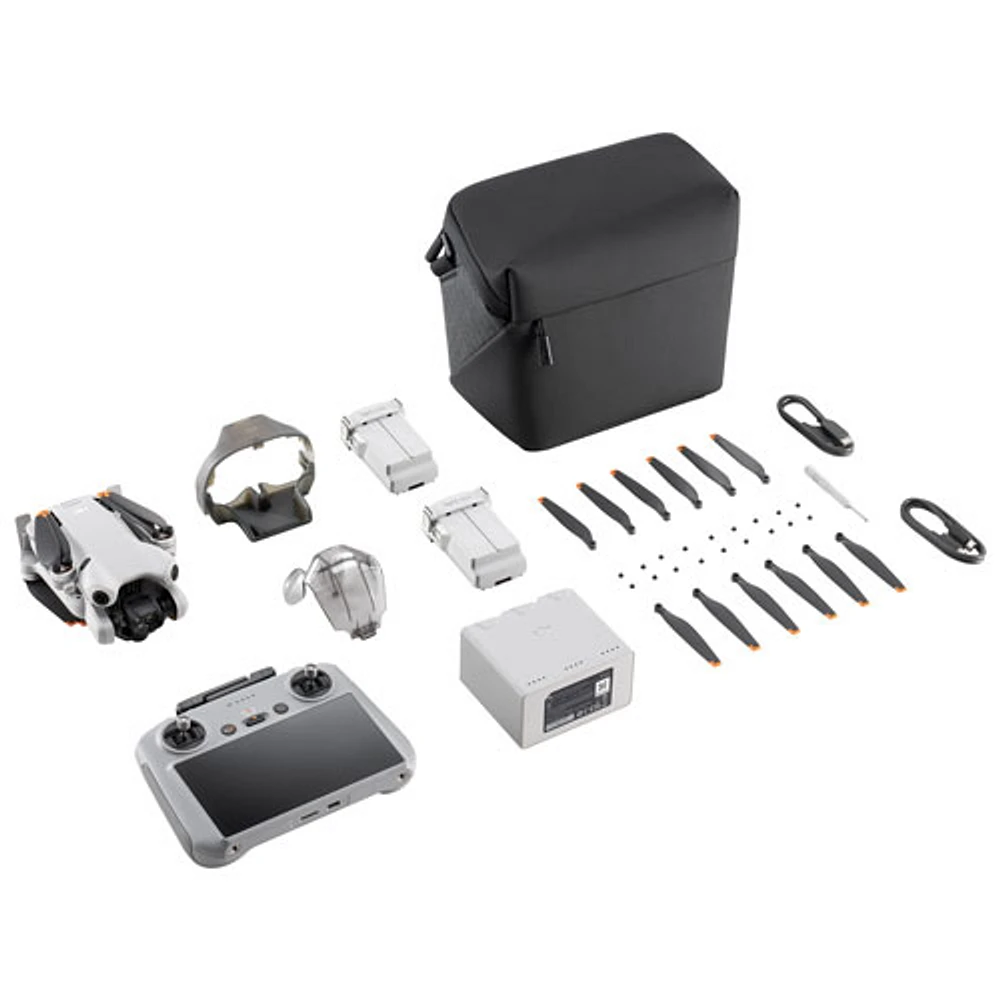DJI Mini 4 Pro Quadcopter Drone Fly More Combo & Remote Control with Built-in Screen