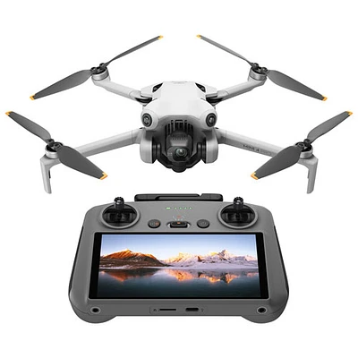Drone quadricoptère Mini 4 Pro de DJI avec manette et écran intégré