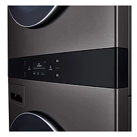 LG WashTower 5.8 Cu. Ft. Electric Washer & 7.4 Cu. Ft. Dryer Combo (WKEX300HBA) - Black Stainless