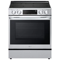 LG 30" 6.3 Cu Ft True Convection Slide-In Smart Induction Air Fry Range (LSIL6334F) - Print Proof Stainless