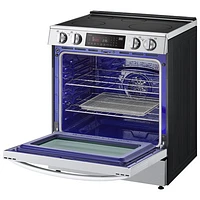 LG 30" 6.3 Cu Ft True Convection Slide-In Smart Induction Air Fry Range (LSIL6334F) - Print Proof Stainless