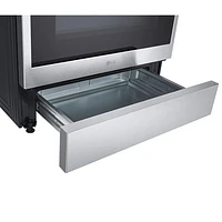 LG 30" 6.3 Cu Ft True Convection Slide-In Smart Induction Air Fry Range (LSIL6334F) - Print Proof Stainless