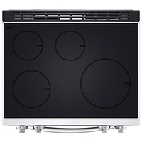 LG 30" 6.3 Cu Ft True Convection Slide-In Smart Induction Air Fry Range (LSIL6334F) - Print Proof Stainless