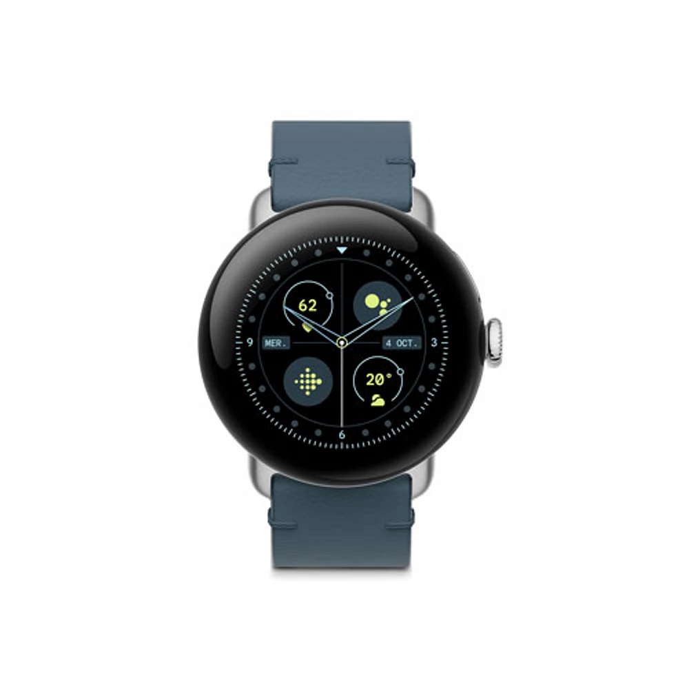 Bracelet en cuir pour Pixel Watch 2 de Google - Poussière de lune