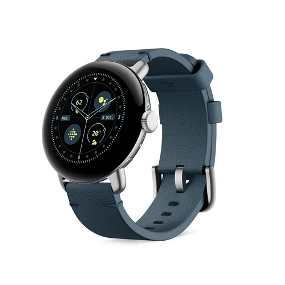Bracelet en cuir pour Pixel Watch 2 de Google - Poussière de lune