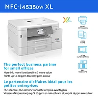 Brother INKvestment Tank Wireless All-In-One Inkjet Printer (MFCJ4535DWXL)