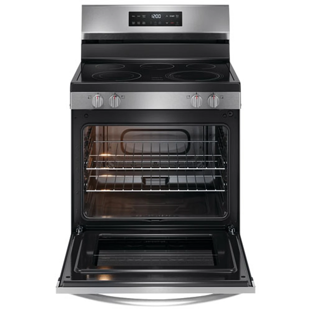 Cuisinière électrique autonome à 5 éléments de 5,3 pi³ 30 po de Frigidaire (FCRE306CAS) - Inox