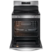 Cuisinière électrique autonome à 5 éléments de 5,3 pi³ 30 po de Frigidaire (FCRE306CAS) - Inox