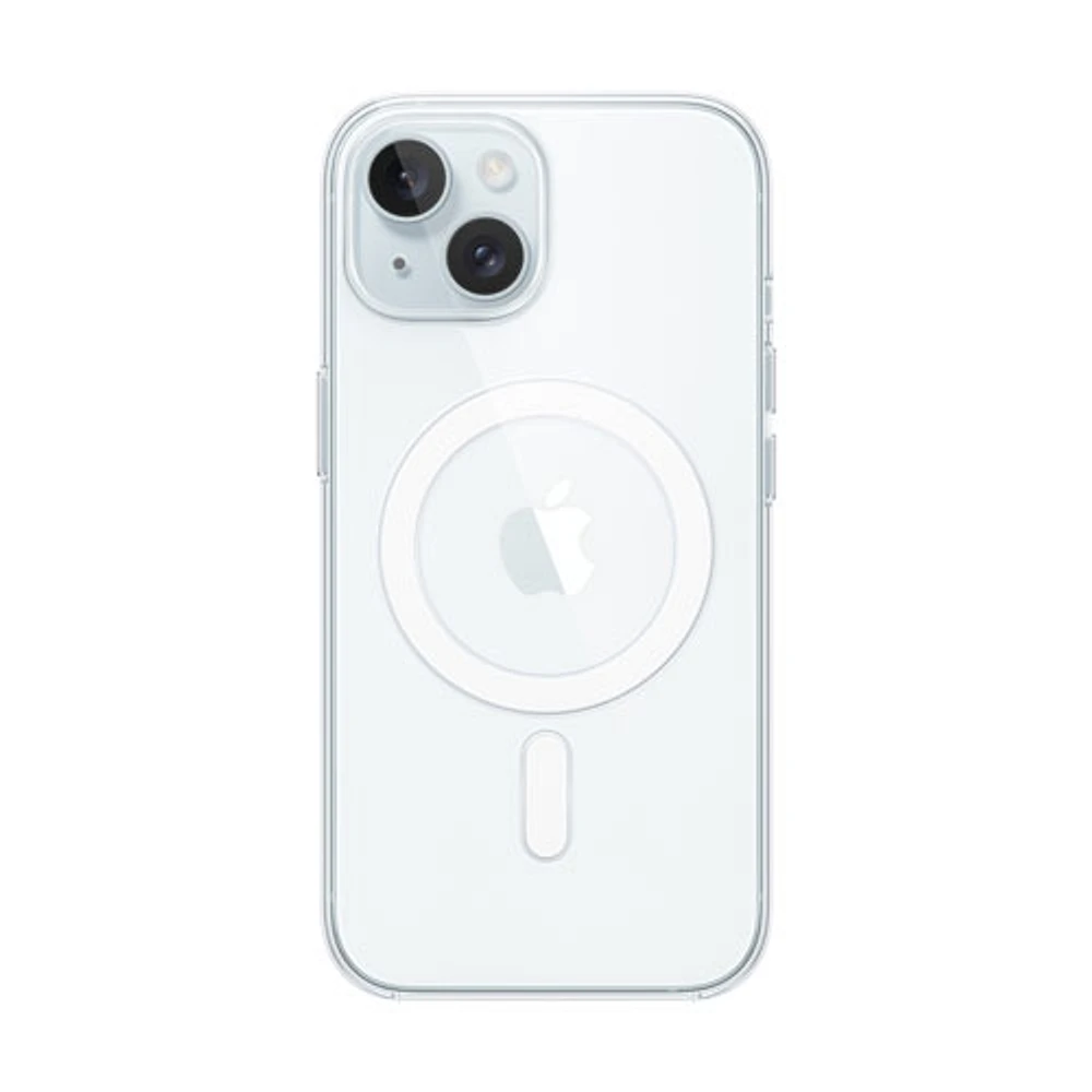 Apple Fitted Hard Shell Case with MagSafe for iPhone 15 - Clear