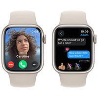 Apple Watch Series 9 (GPS) avec boîtier de 41 mm en aluminium comète et bracelet sport comète - Petit/Moyen 130-180 mm