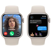 Apple Watch Series 9 (GPS) avec boîtier de 41 mm en aluminium comète et bracelet sport comète - Petit/Moyen 130-180 mm