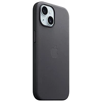Apple FineWoven Fitted Hard Shell Case with MagSafe for iPhone 15 - Black
