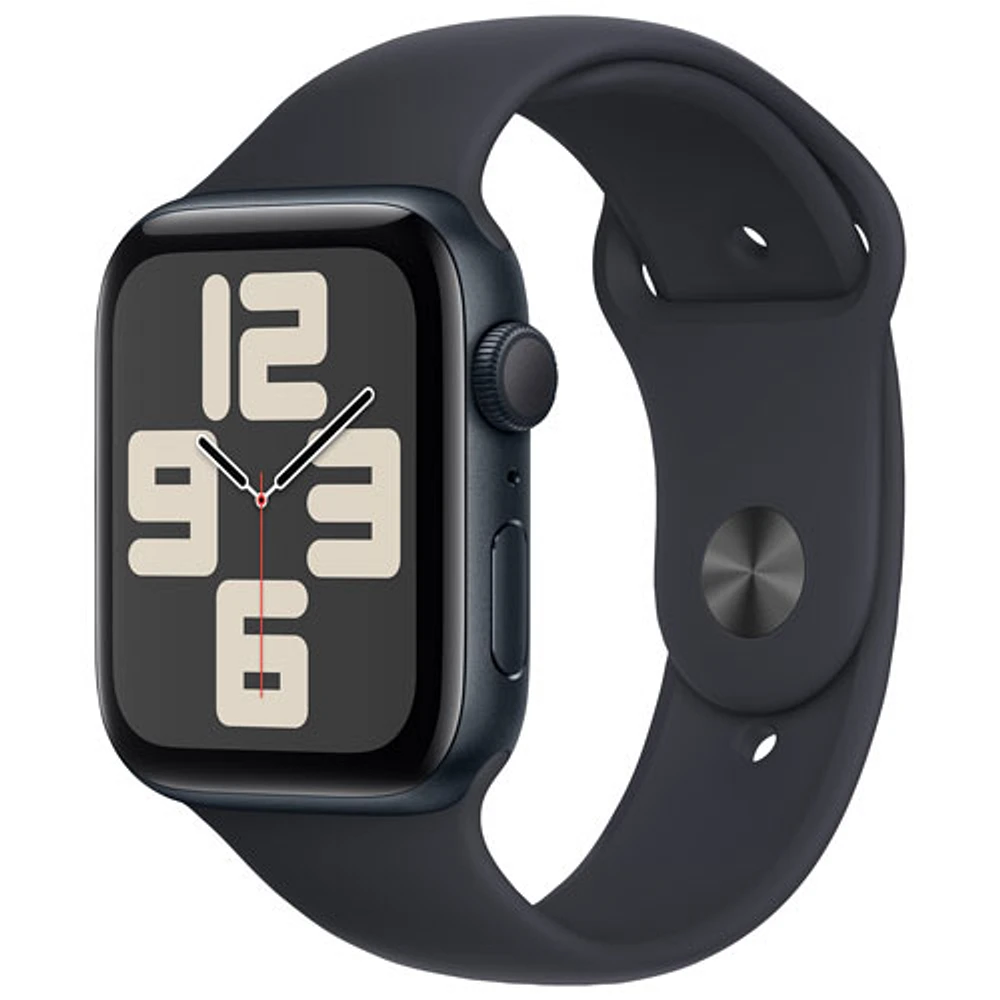 Apple Watch SE (GPS) avec boîtier de 44 mm en aluminium minuit et bracelet sport minuit
