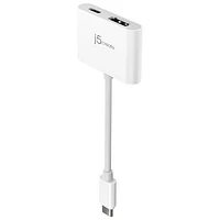 j5create USB-C to 4K HDMI Adapter with Power Delivery (JCA152) - White