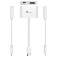j5create USB-C to 4K HDMI Adapter with Power Delivery (JCA152) - White