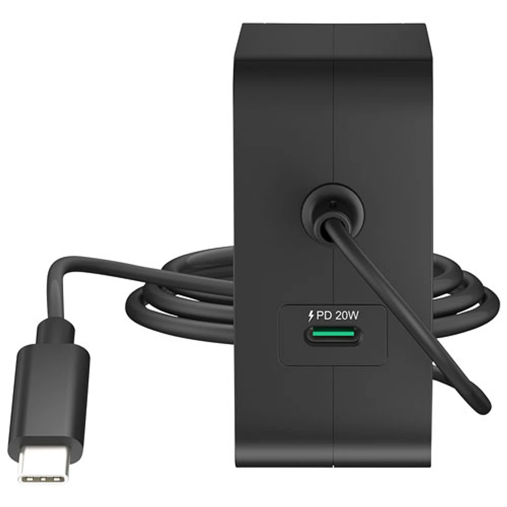Chargeur mural à 2 ports USB-C PD de 102 W de j5create (JUP25102) - Noir