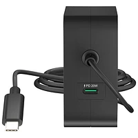 Chargeur mural à 2 ports USB-C PD de 102 W de j5create (JUP25102) - Noir
