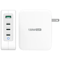 j5create 130W 4-Port USB-C GaN Wall Charger (JUP43130) - White