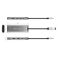j5create Elite Triple-Monitor USB-C Mini Dock (JCD397) - Space Grey