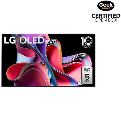 Boîte ouverte - Téléviseur intelligent webOS HDR DELO UHD 4K evo Gallery G3 de 77 po de LG (OLED77G3PUA) - 2023 - Argenté satiné