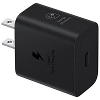 Adaptateur d'alimentation USB-C de 25 W de Samsung (EP-T2510NBEGCA) - Noir