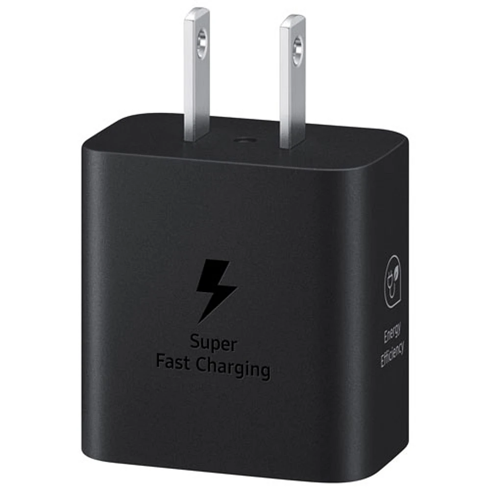 Adaptateur d'alimentation USB-C de 25 W de Samsung (EP-T2510NBEGCA) - Noir