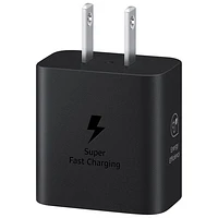 Adaptateur d'alimentation USB-C de 25 W de Samsung (EP-T2510NBEGCA) - Noir