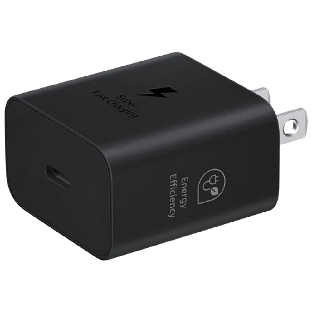 Adaptateur d'alimentation USB-C de 25 W de Samsung (EP-T2510NBEGCA) - Noir