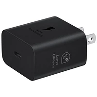 Adaptateur d'alimentation USB-C de 25 W de Samsung (EP-T2510NBEGCA) - Noir