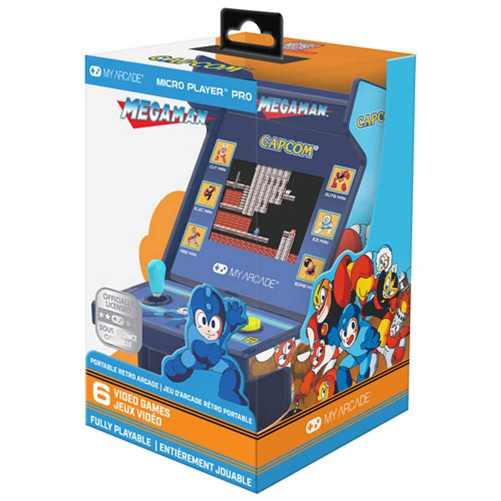 dreamGEAR My Arcade Mega Man 6-in-1 Micro Player Pro 6.75" Mini Arcade Machine