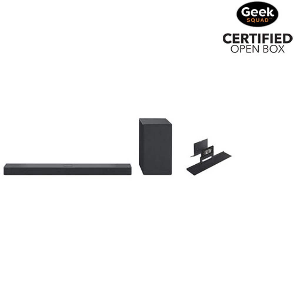 Boîte ouverte - Barre de son 3.1.3 canaux SC9S 400 W Dolby Atmos de LG avec support pour téléviseurs DELO de LG et haut-parleurs triples orientés vers le haut
