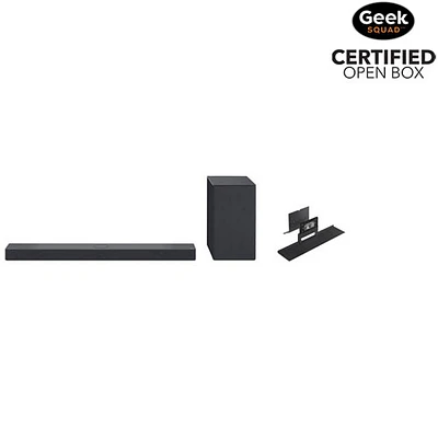 Boîte ouverte - Barre de son 3.1.3 canaux SC9S 400 W Dolby Atmos de LG avec support pour téléviseurs DELO de LG et haut-parleurs triples orientés vers le haut