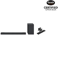 Boîte ouverte - Barre de son 3.1.3 canaux SC9S 400 W Dolby Atmos de LG avec support pour téléviseurs DELO de LG et haut-parleurs triples orientés vers le haut
